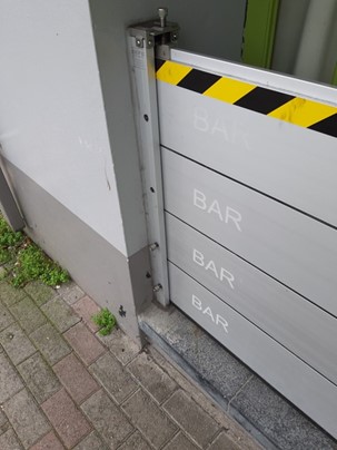 Flood Barriers in a door way