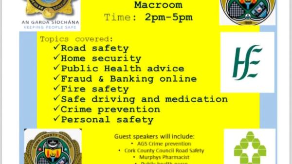 Free Road and Personal Safety Information Event for Over 60s.