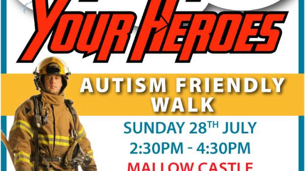 Meet Your Heroes Autism Friendly Walk. Sunday 28th July. 2:30pm to 4:30pm. Mallow Castle