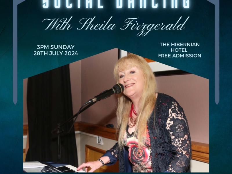 Social Dancing with Sheila Fitzgerald. 3PM Sunday, 28th July. The Hibernian Hotel, Mallow. Free admission. Part of Mallow Arts Festival.