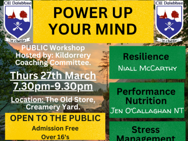 A poster for Kildorrery Mental Health Talk